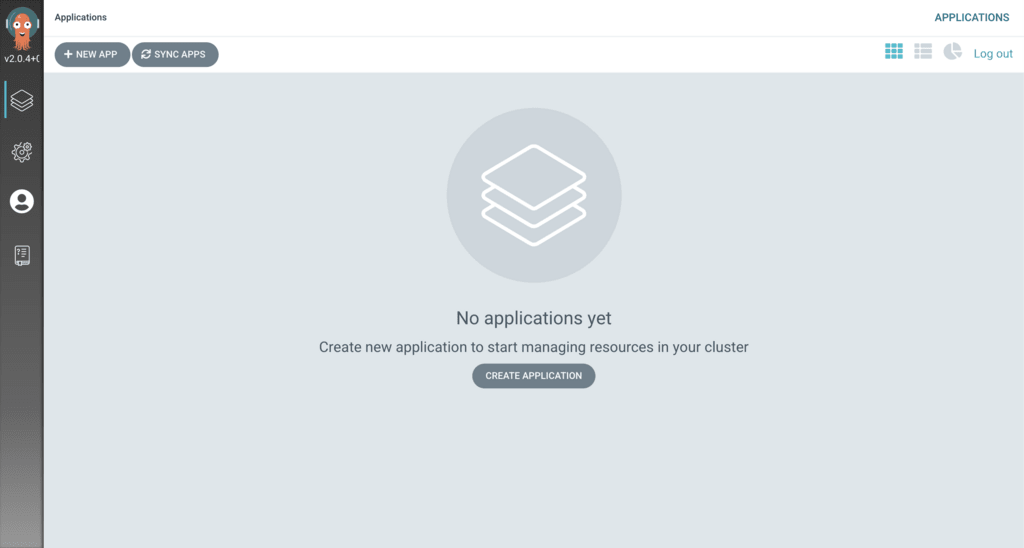 Getting started with ArgoCD home page.