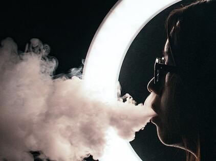 Card image for Into thin air: The story of India's vaping ban.